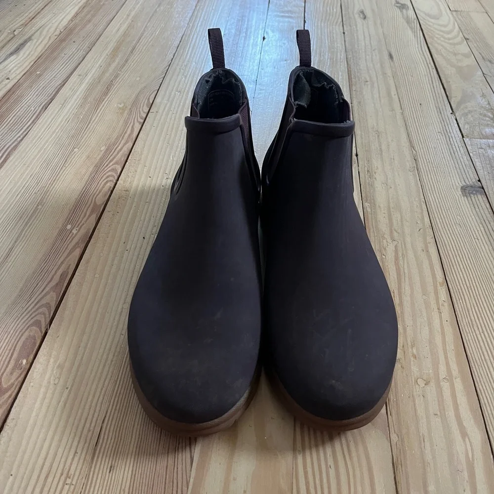 Bogs Sweet Pea Womens 10 Eggplant Purple Waterproof Chelsea Rain Boots 72198-601
